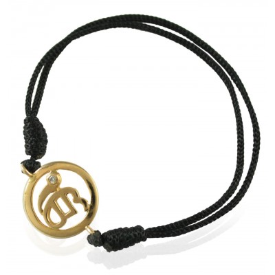 Ik Onkaar Single Diamond Bracelet 14k